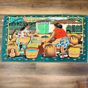 Colorful Edmundo Otoniel Rural Towel Art Farming‎ Scene Cotton Hilasal VTG